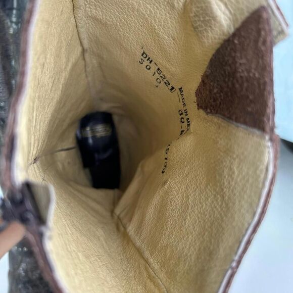 Sonora Double H DH 5221 Women's US 10 M Distressed Brown Leather Cowboy Boots - Picture 12 of 14